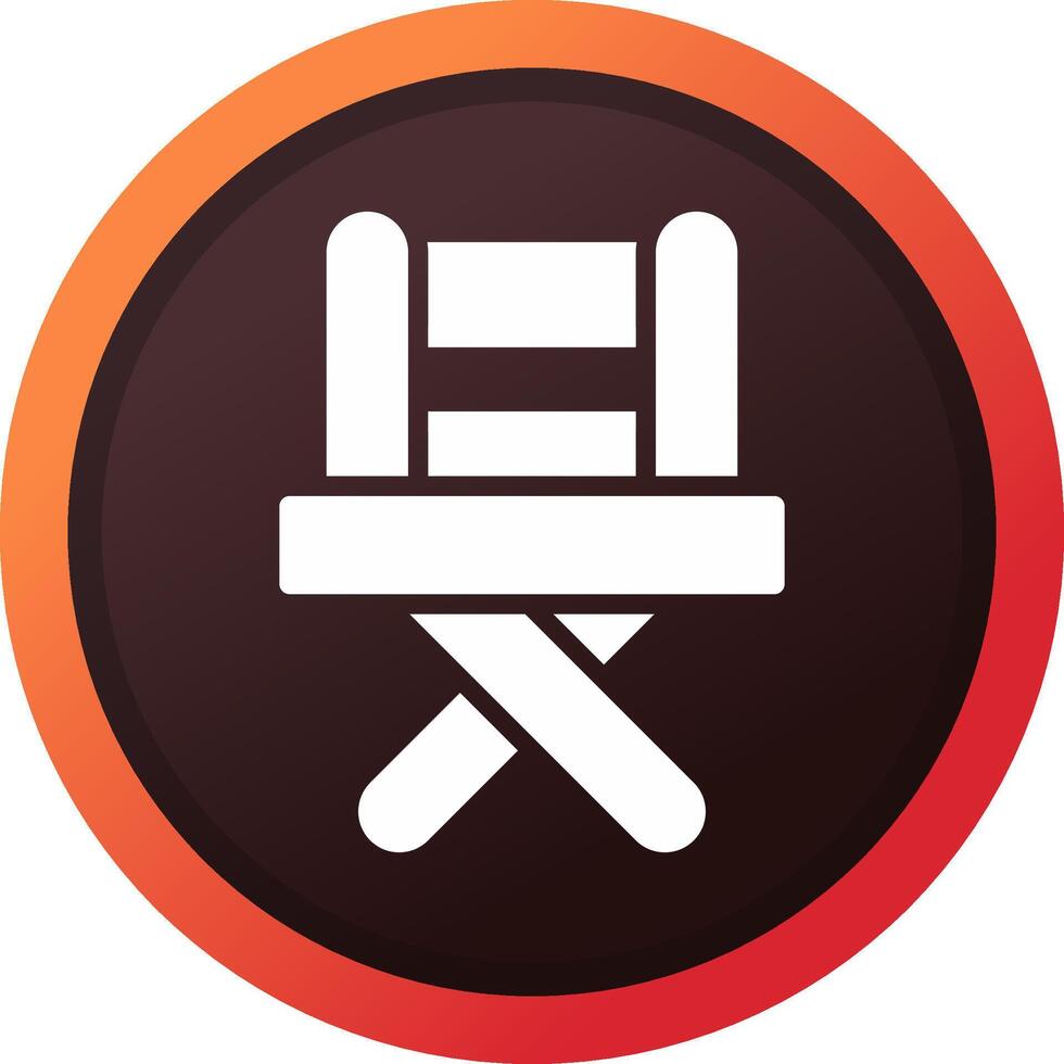 Fishing Chair Creative Icon Design vector