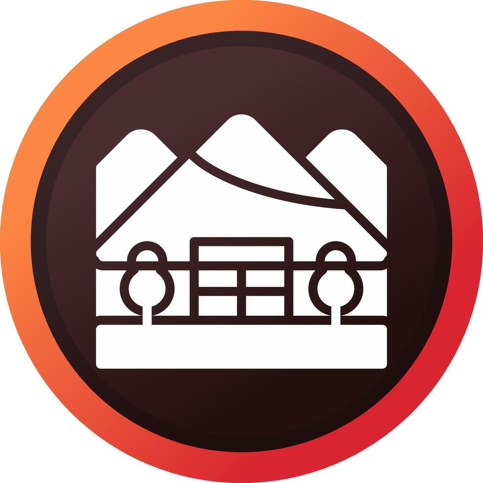 Igloo Landscape Creative Icon Design vector