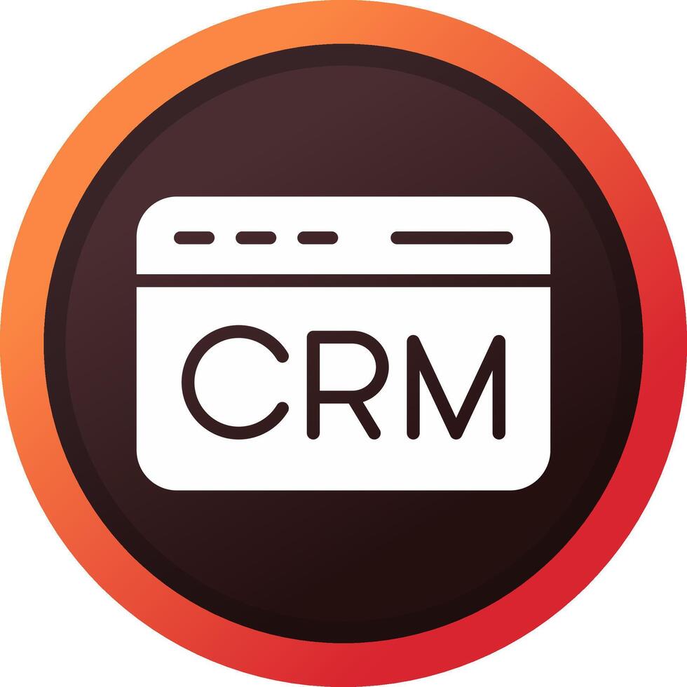CRM Creative Icon Design vector