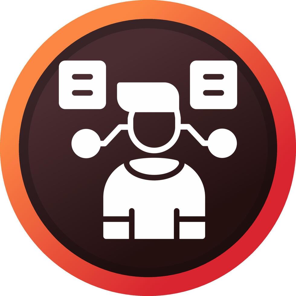 User Predictions Creative Icon Design vector