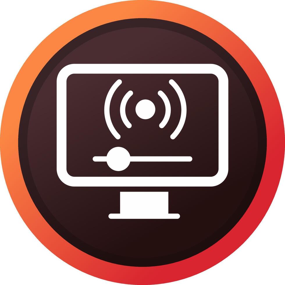 Streaming Creative Icon Design vector
