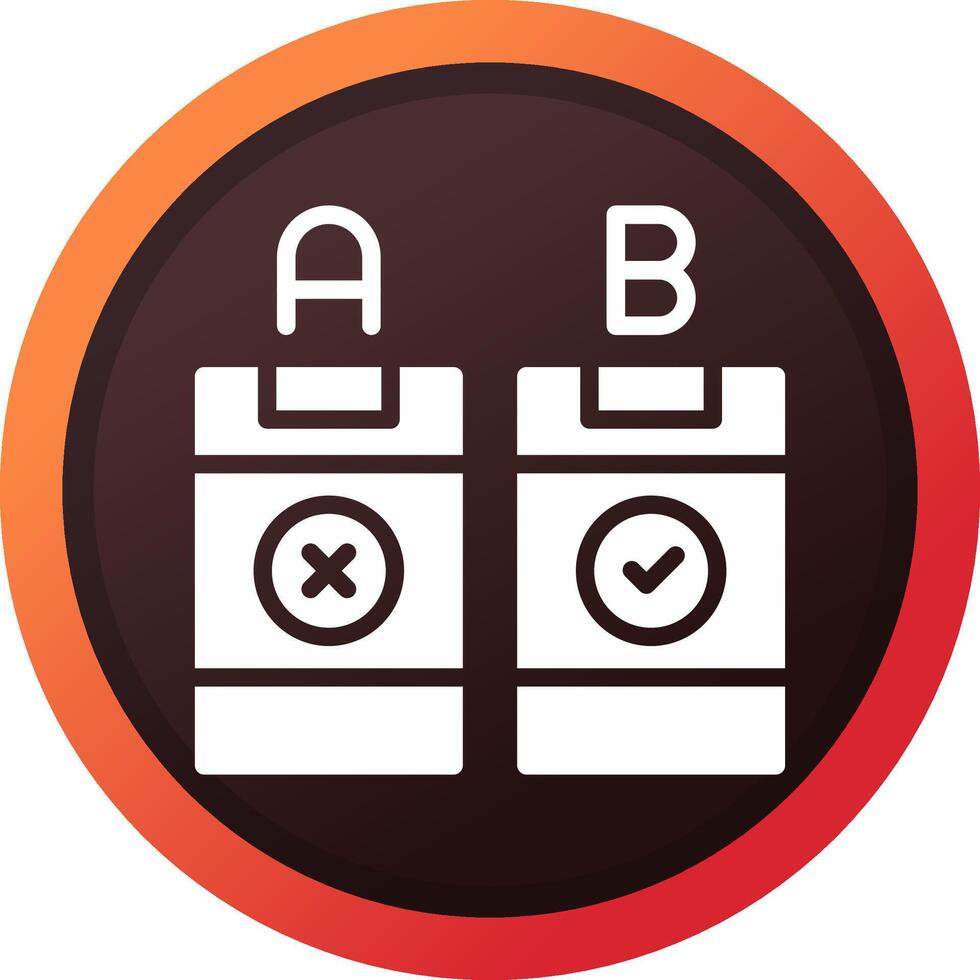 AB Testing Creative Icon Design vector
