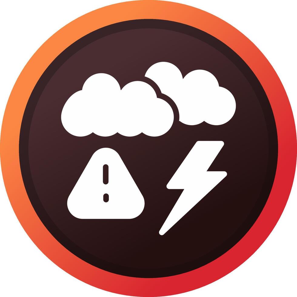 Weather Alert Creative Icon Design vector