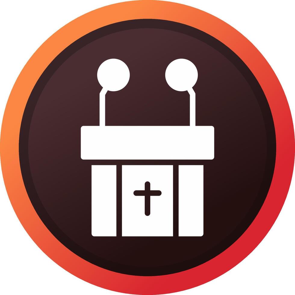 Pulpit Creative Icon Design vector