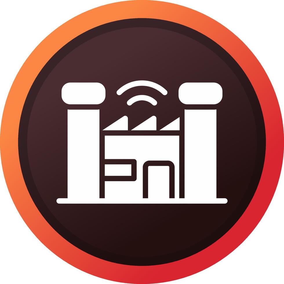 Smart Factory Creative Icon Design vector