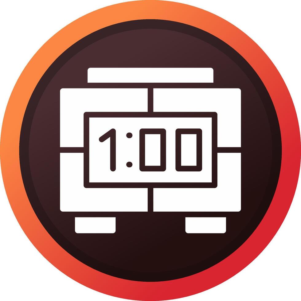 Digital Clock Creative Icon Design vector