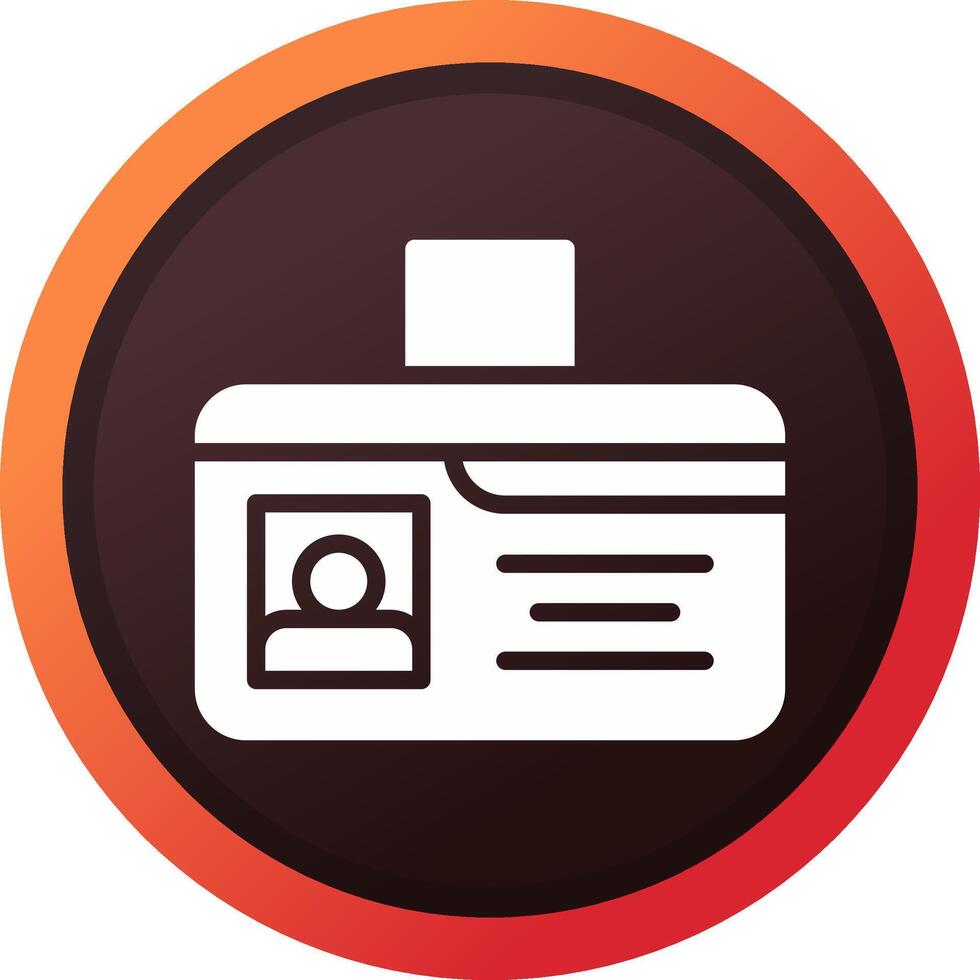 Identification Card Creative Icon Design vector