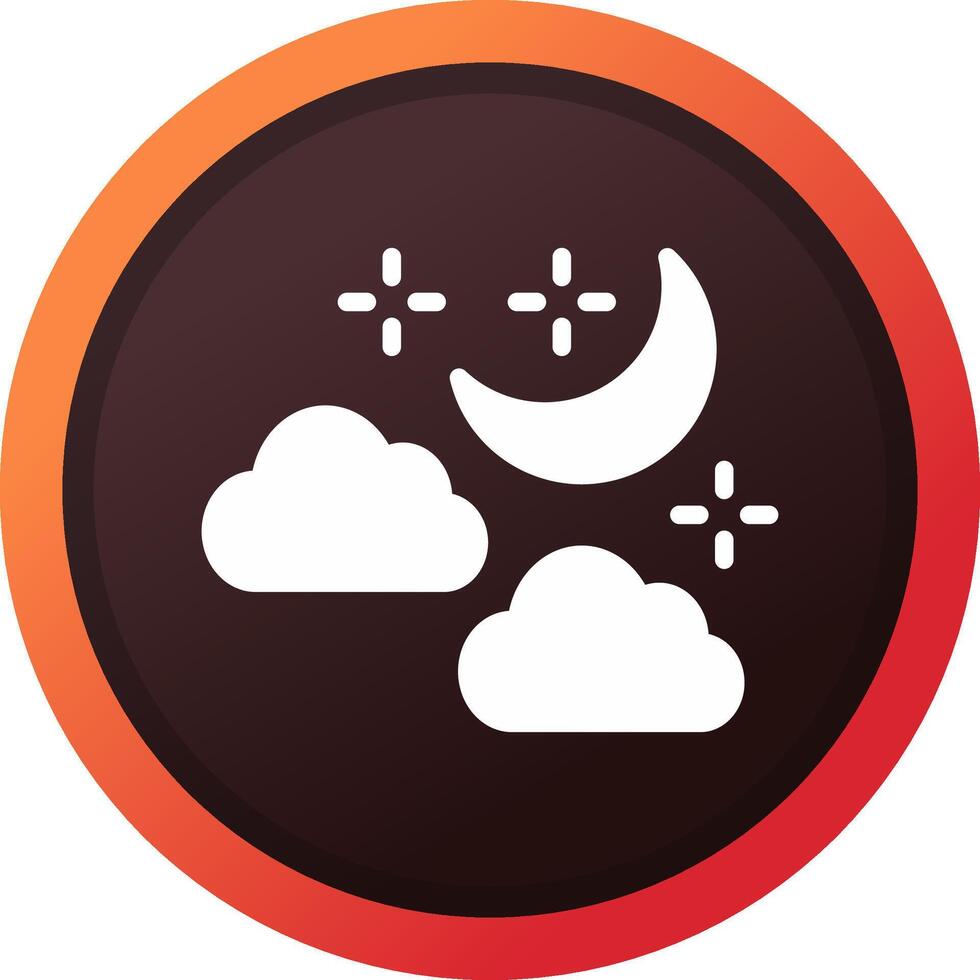 Night Creative Icon Design vector