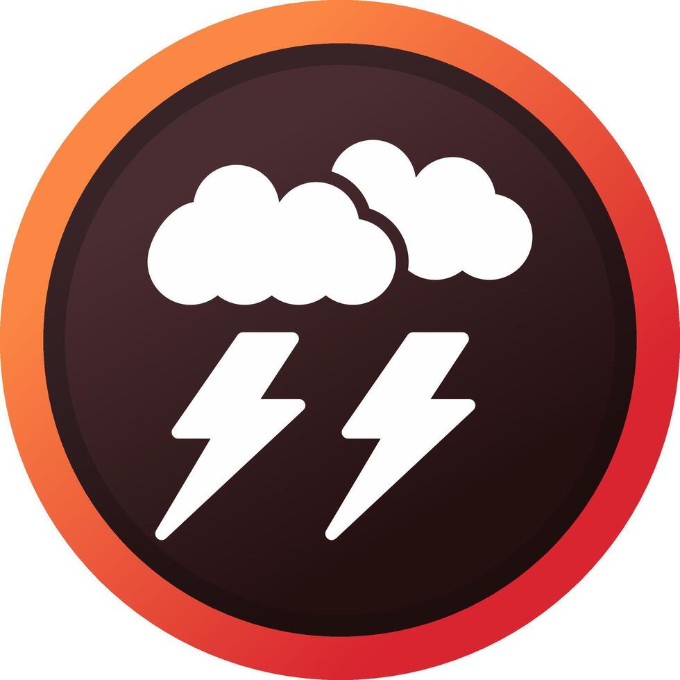 Lightning Creative Icon Design vector