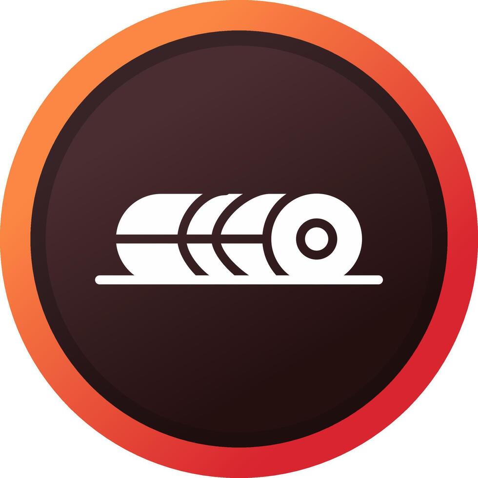 Foam Roller Creative Icon Design vector