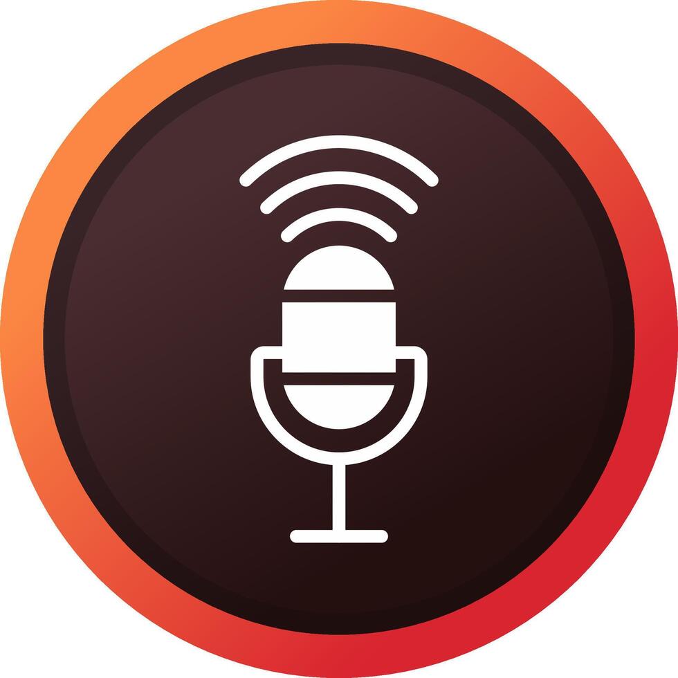 Voice Control Creative Icon Design vector