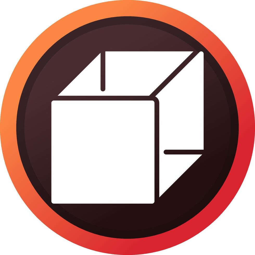 glyph Gradient Corner Design vector