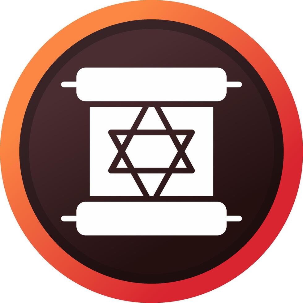 Scroll torah Creative Icon Design vector