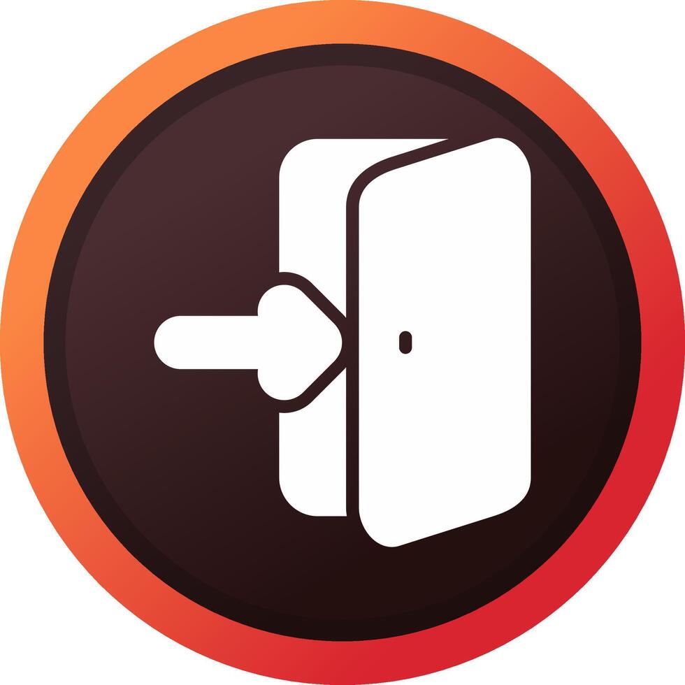 glyph Gradient Corner Design vector