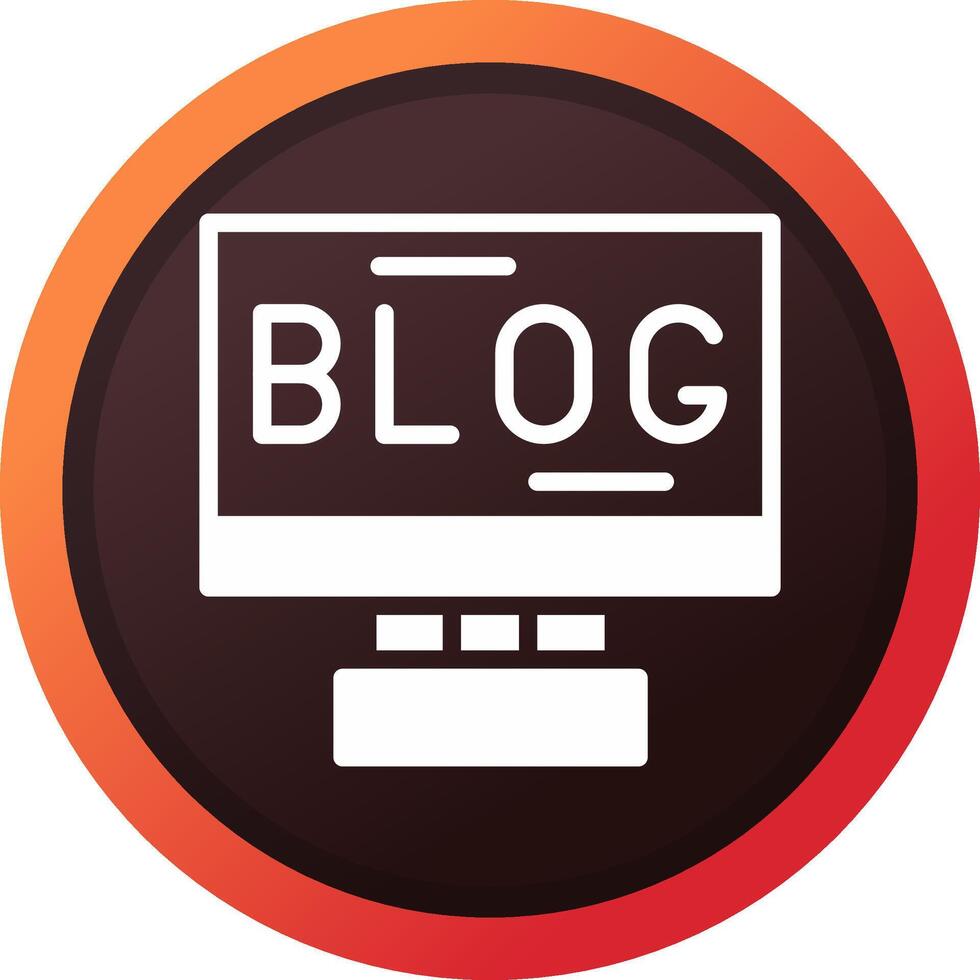 Blogging Creative Icon Design vector