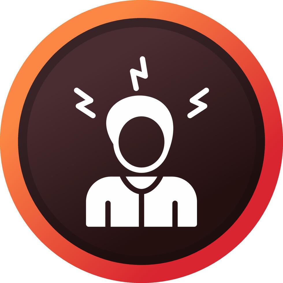 Stress Creative Icon Design vector