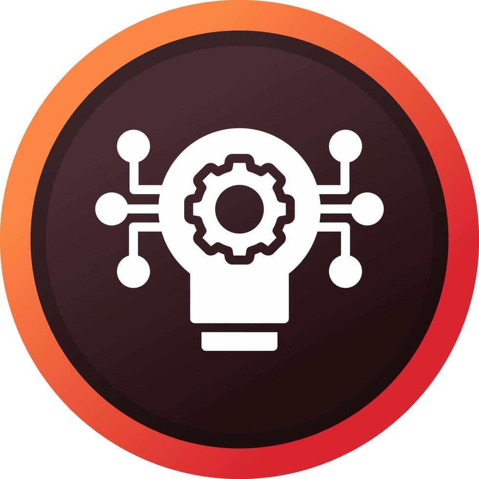 Technology Disruption Creative Icon Design vector