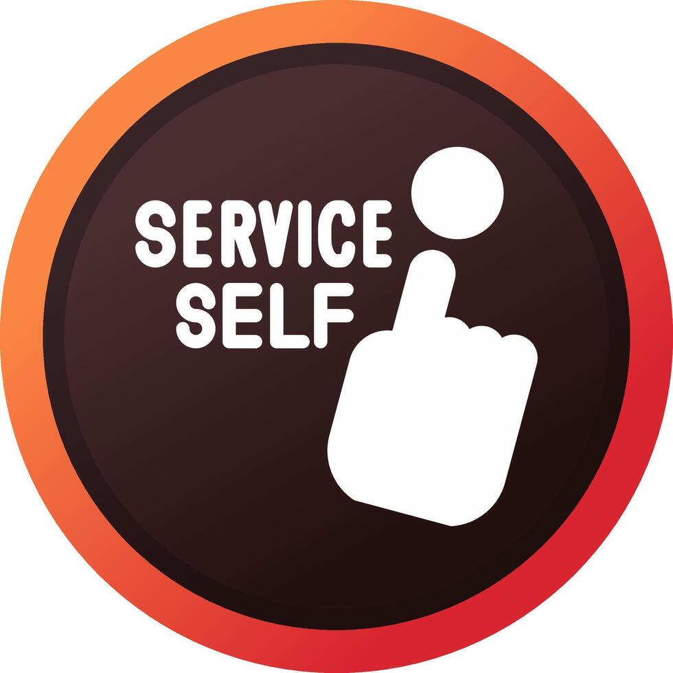 Self Service Creative Icon Design vector