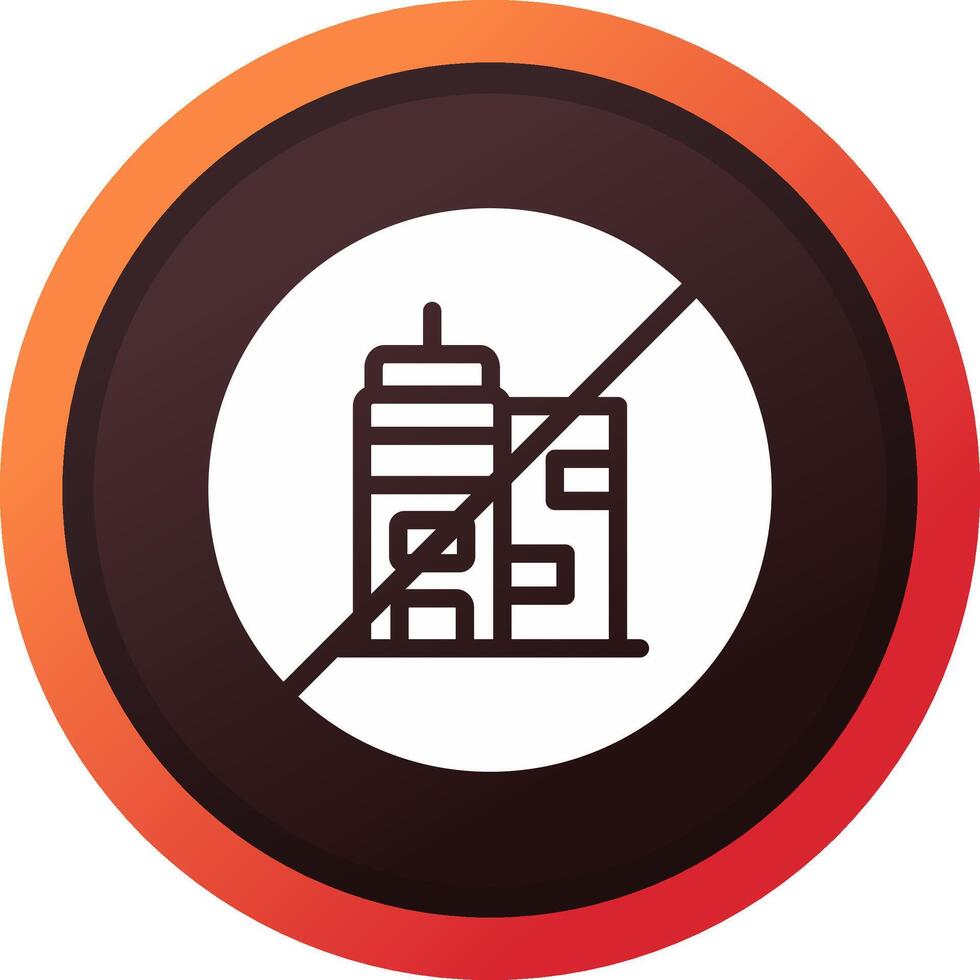 No Commute Creative Icon Design vector