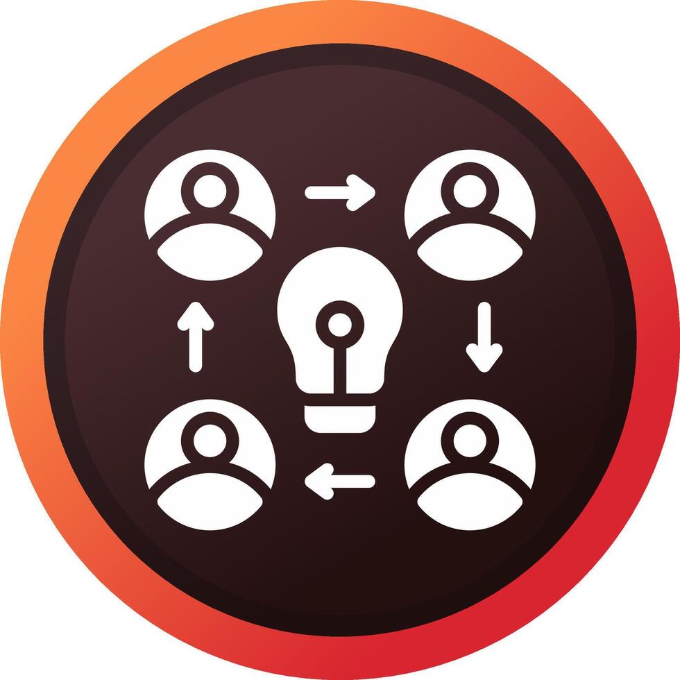 Collaboration Creative Icon Design vector
