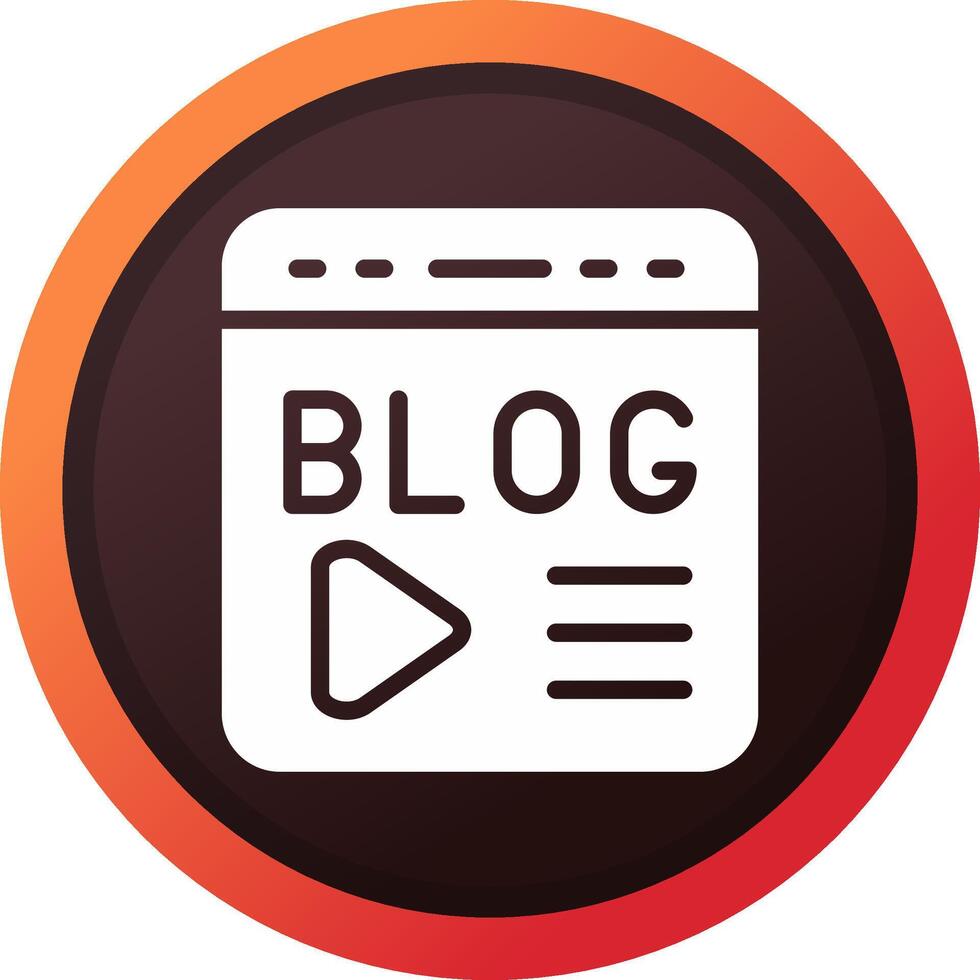 Blogging Creative Icon Design vector