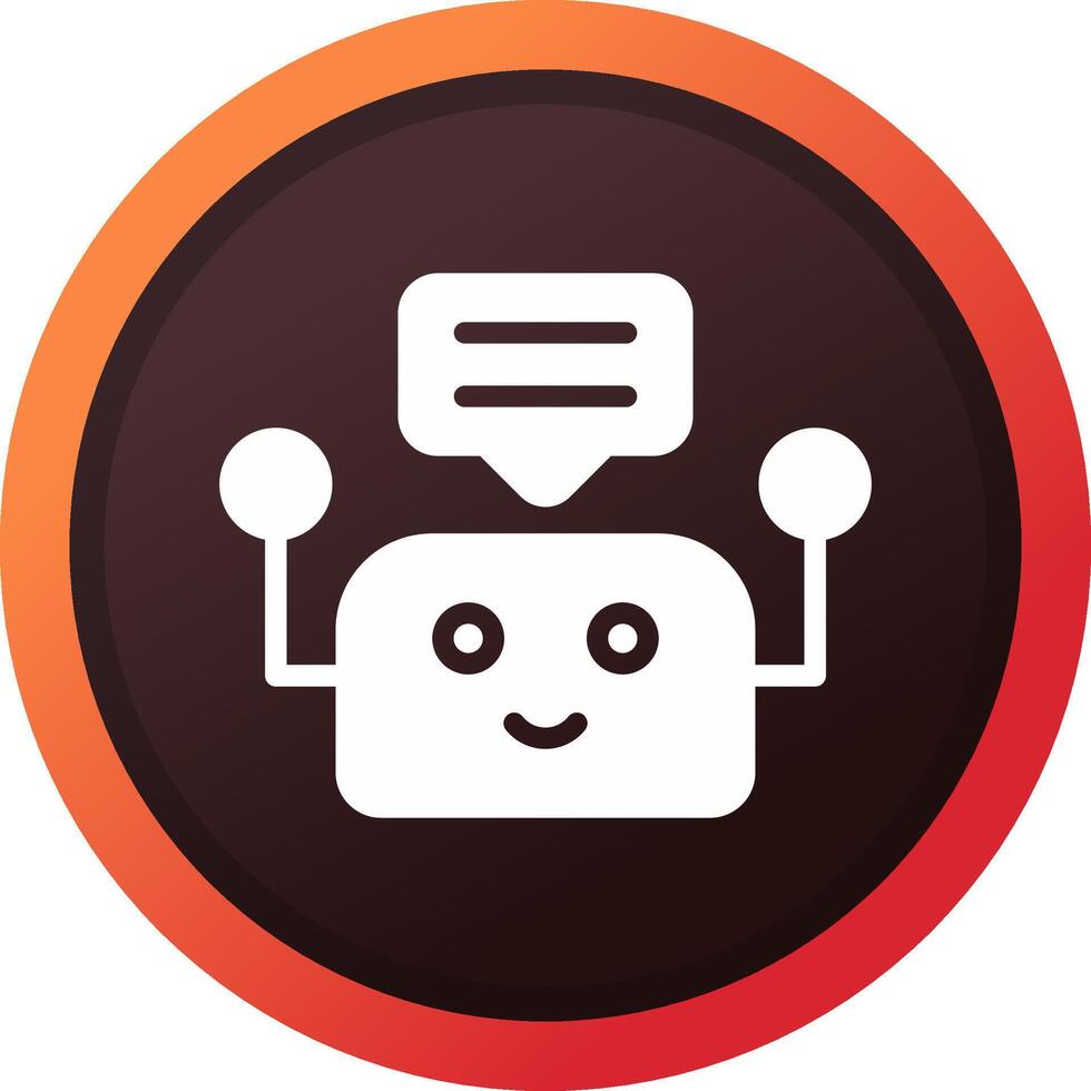 Chatbot Creative Icon Design vector