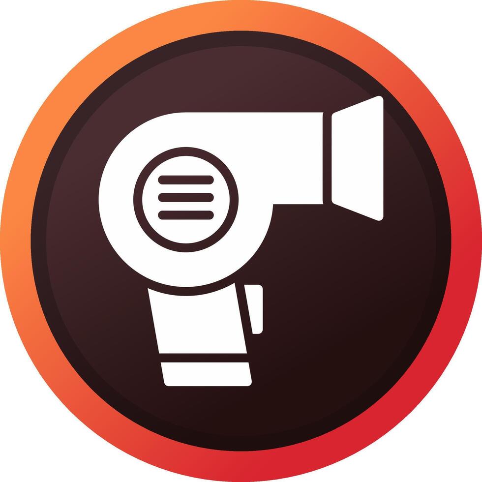 Hair Dryer Creative Icon Design vector