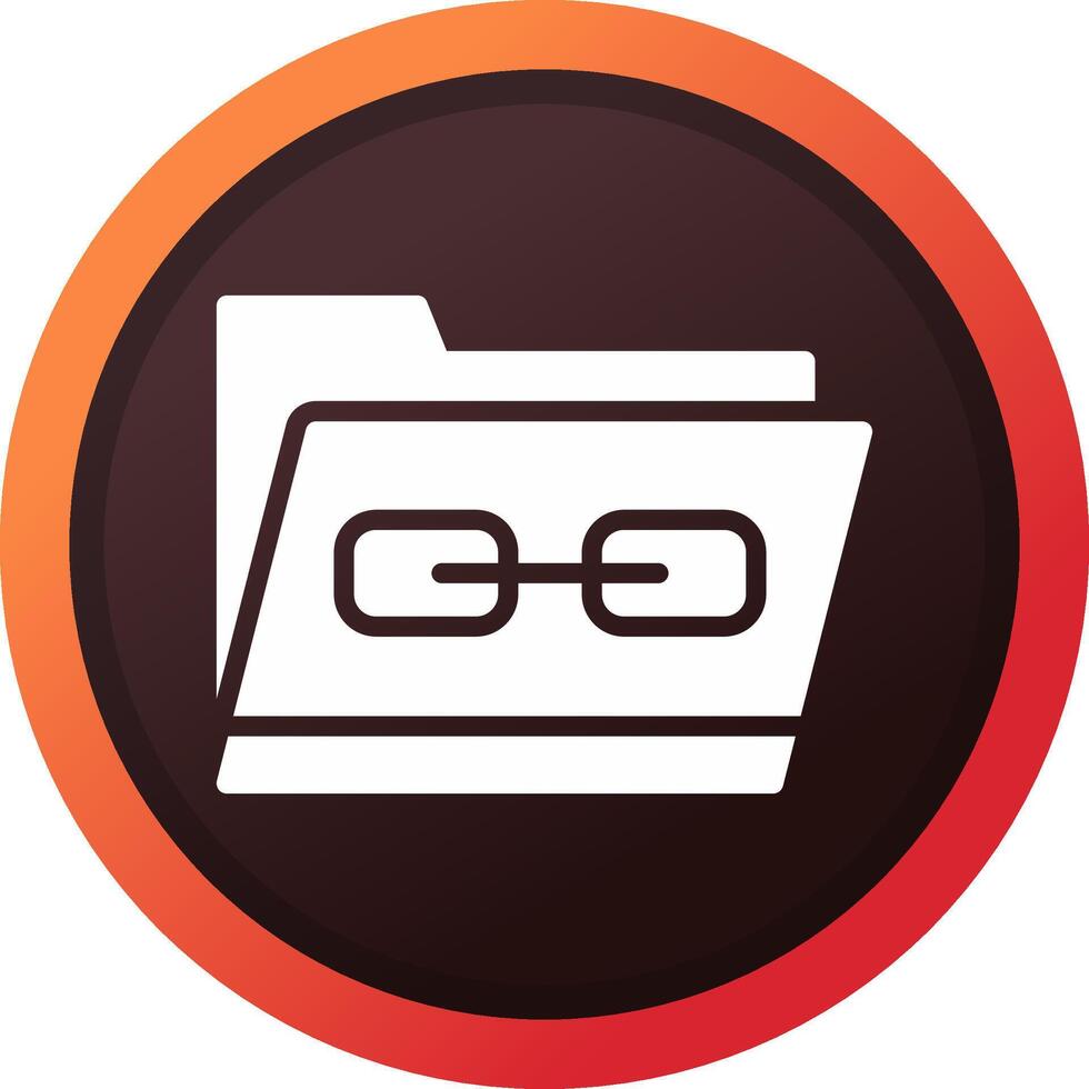 Link Folder Creative Icon Design vector