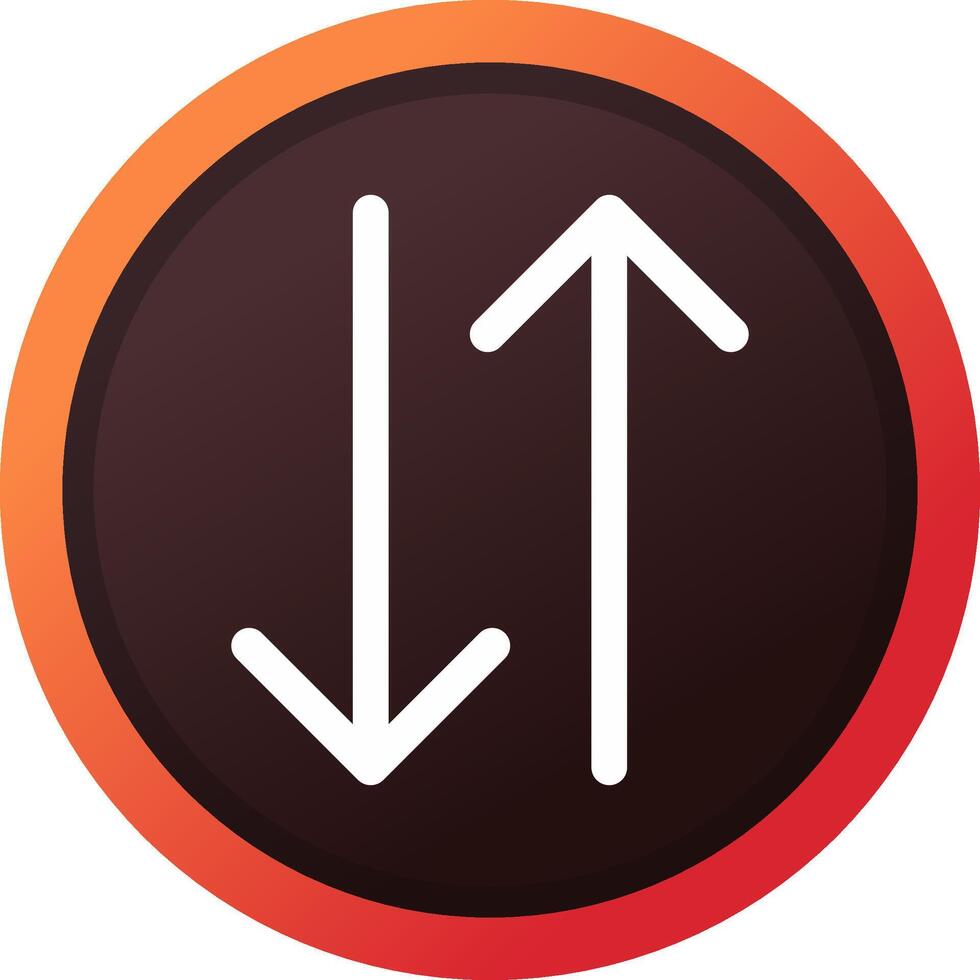 Double Arrow Creative Icon Design vector