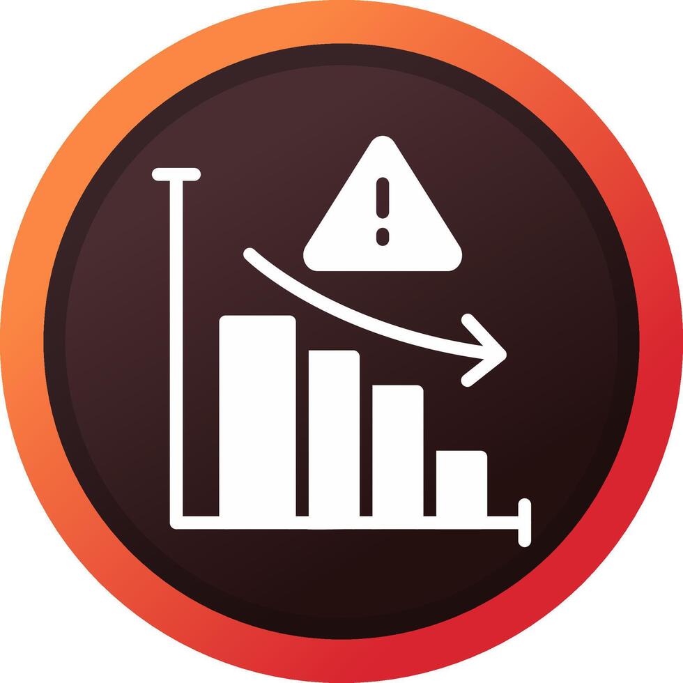 Market Risk Creative Icon Design vector