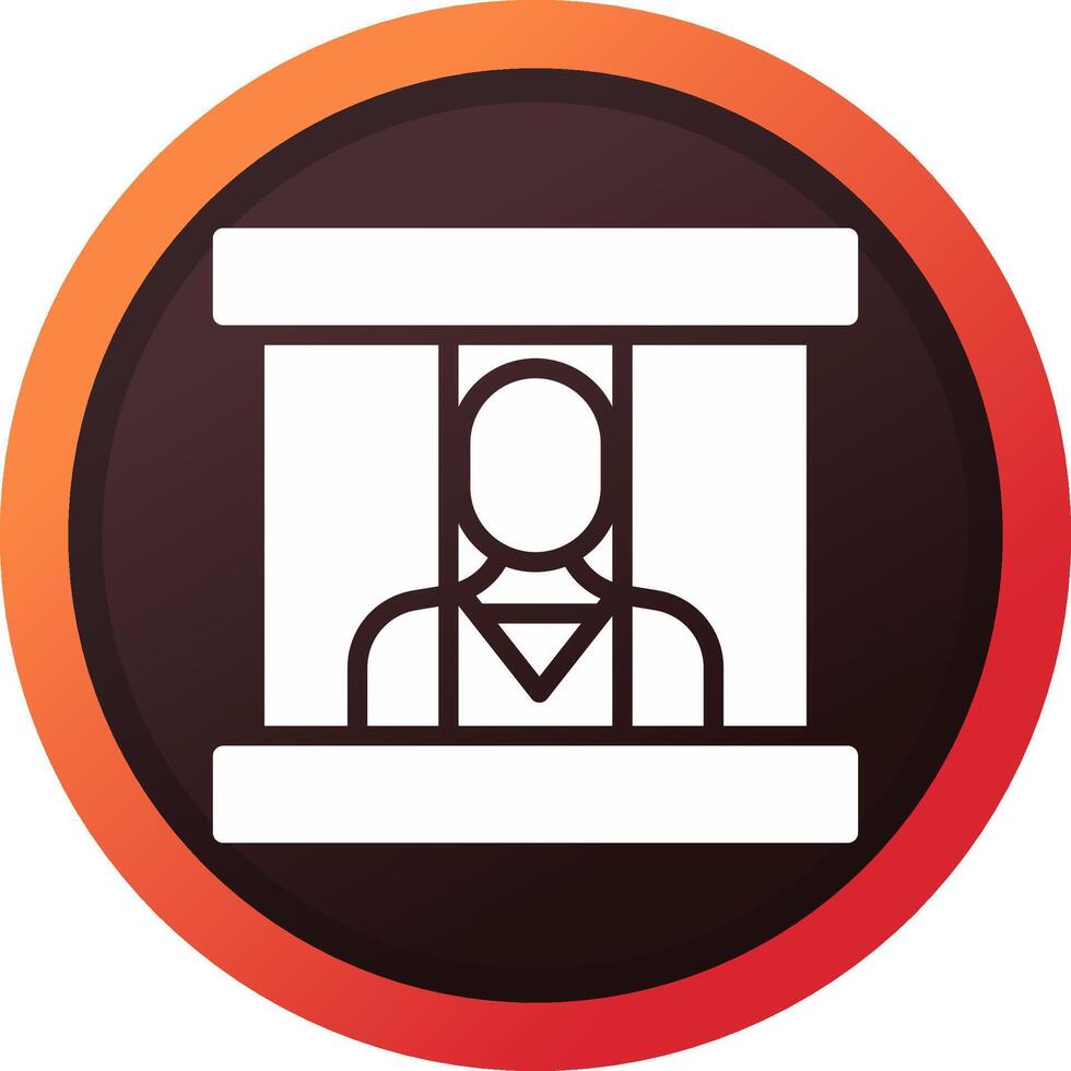 Prisoner Creative Icon Design vector