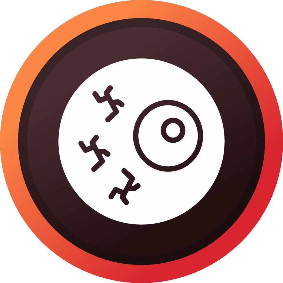 Optic Nerve Creative Icon Design vector
