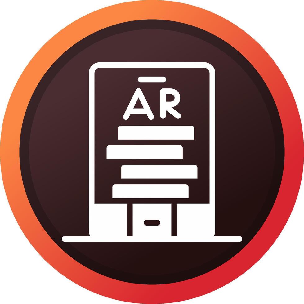 Ar Tumbling Blocks Creative Icon Design vector