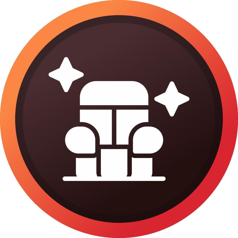 Car Seat Cleaning Creative Icon Design vector