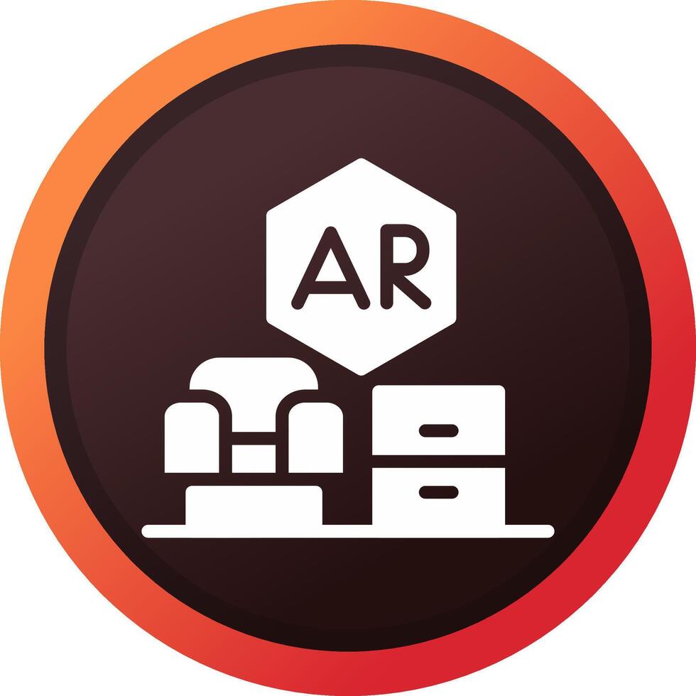 Ar House Decoration Creative Icon Design vector