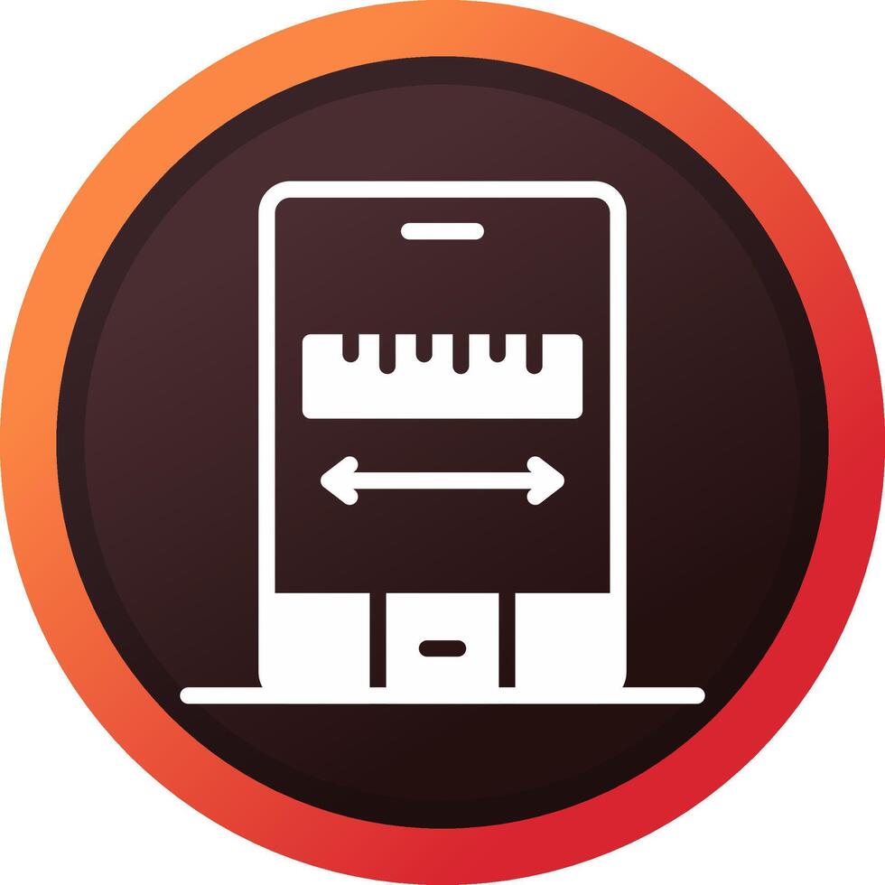 Ar Measuring Creative Icon Design vector