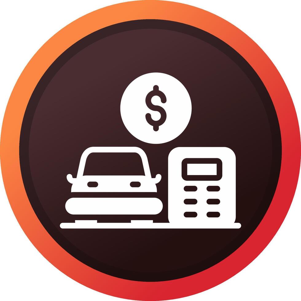 Car Loan Calculator Creative Icon Design vector