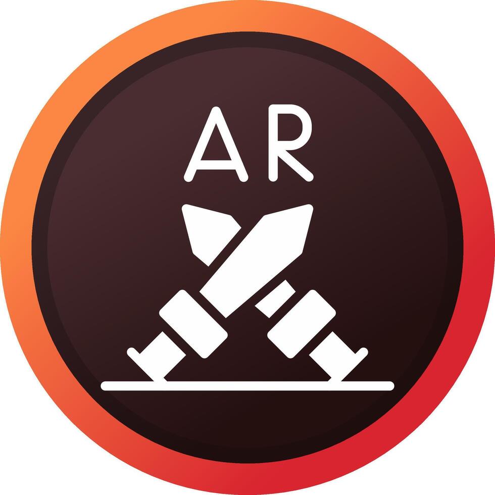 Ar Fighting Creative Icon Design vector
