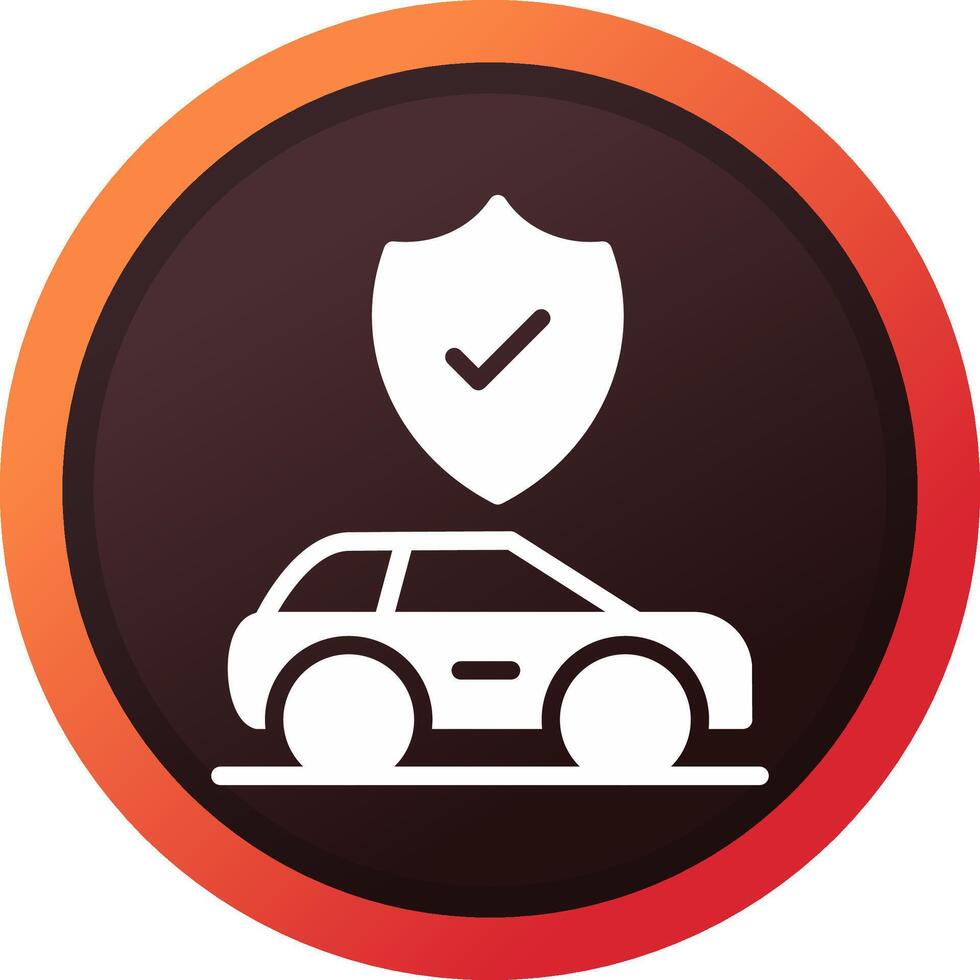 Car Insurance Creative Icon Design vector