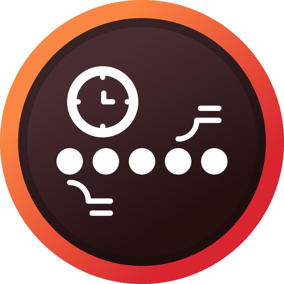 Circle Accent Timeline Creative Icon Design vector