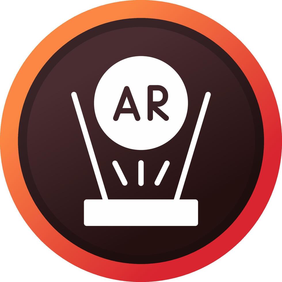 Augmented Reality Creative Icon Design vector