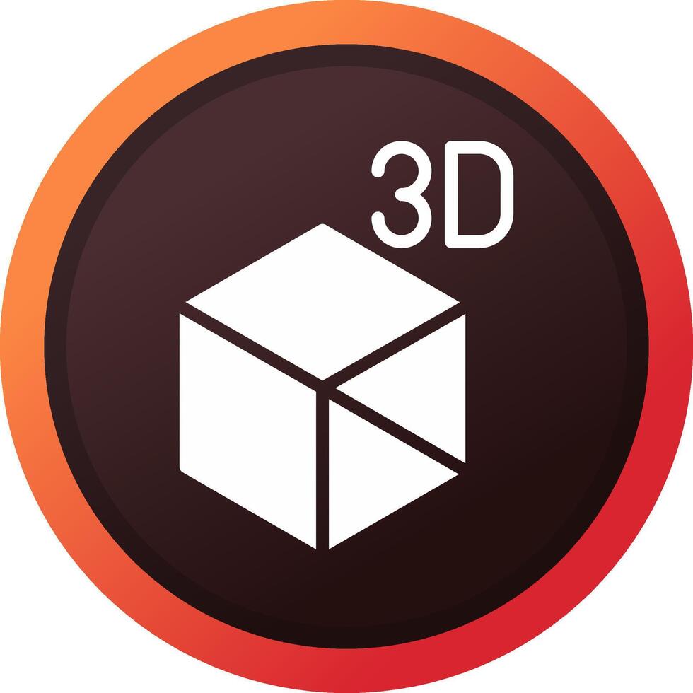 3D Object Creative Icon Design vector