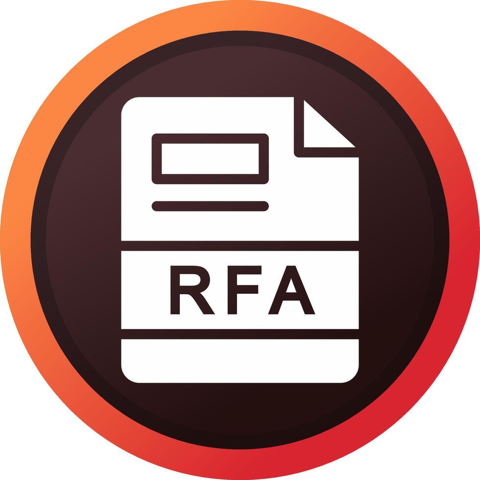 RFA Creative Icon Design vector
