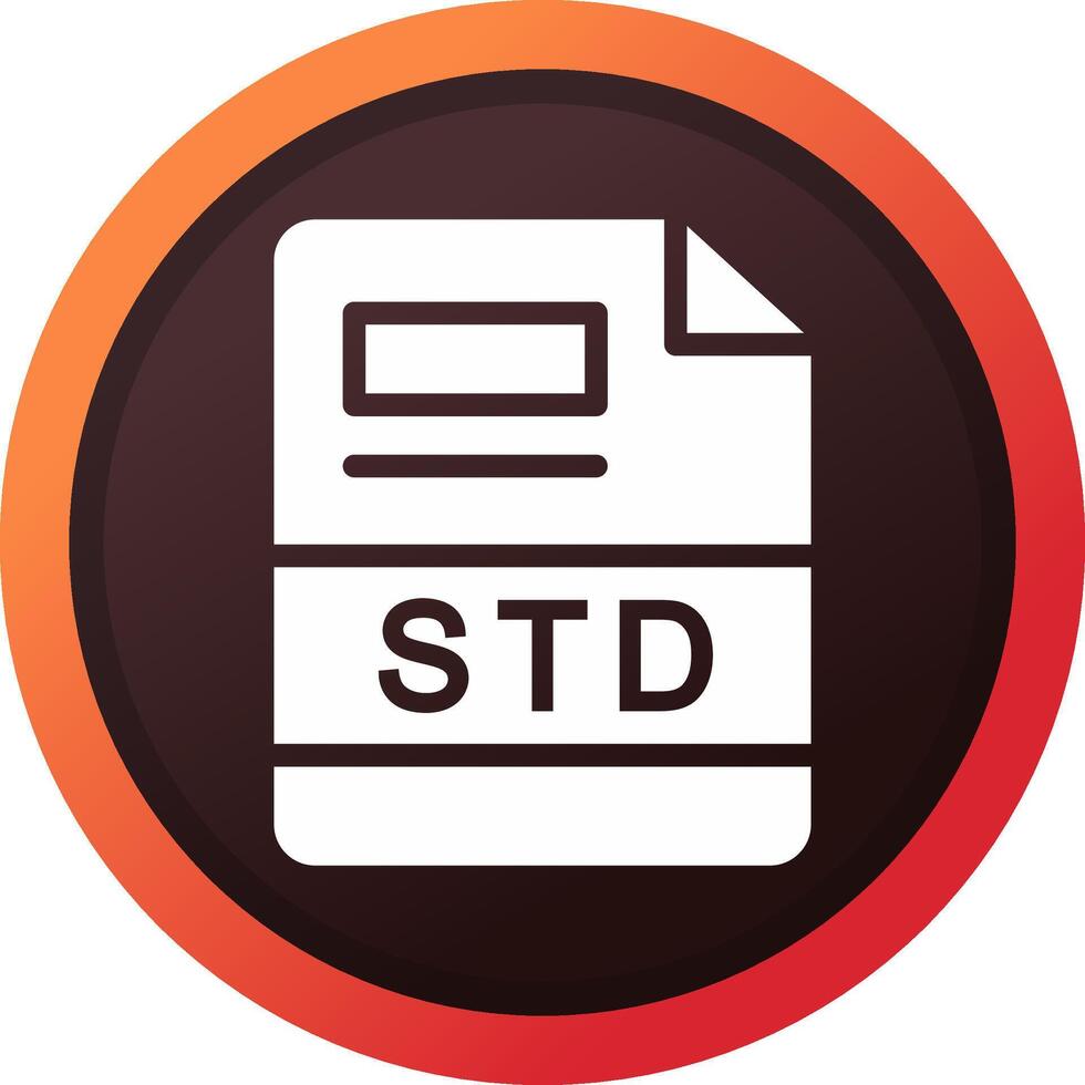 std creativo icono diseño vector