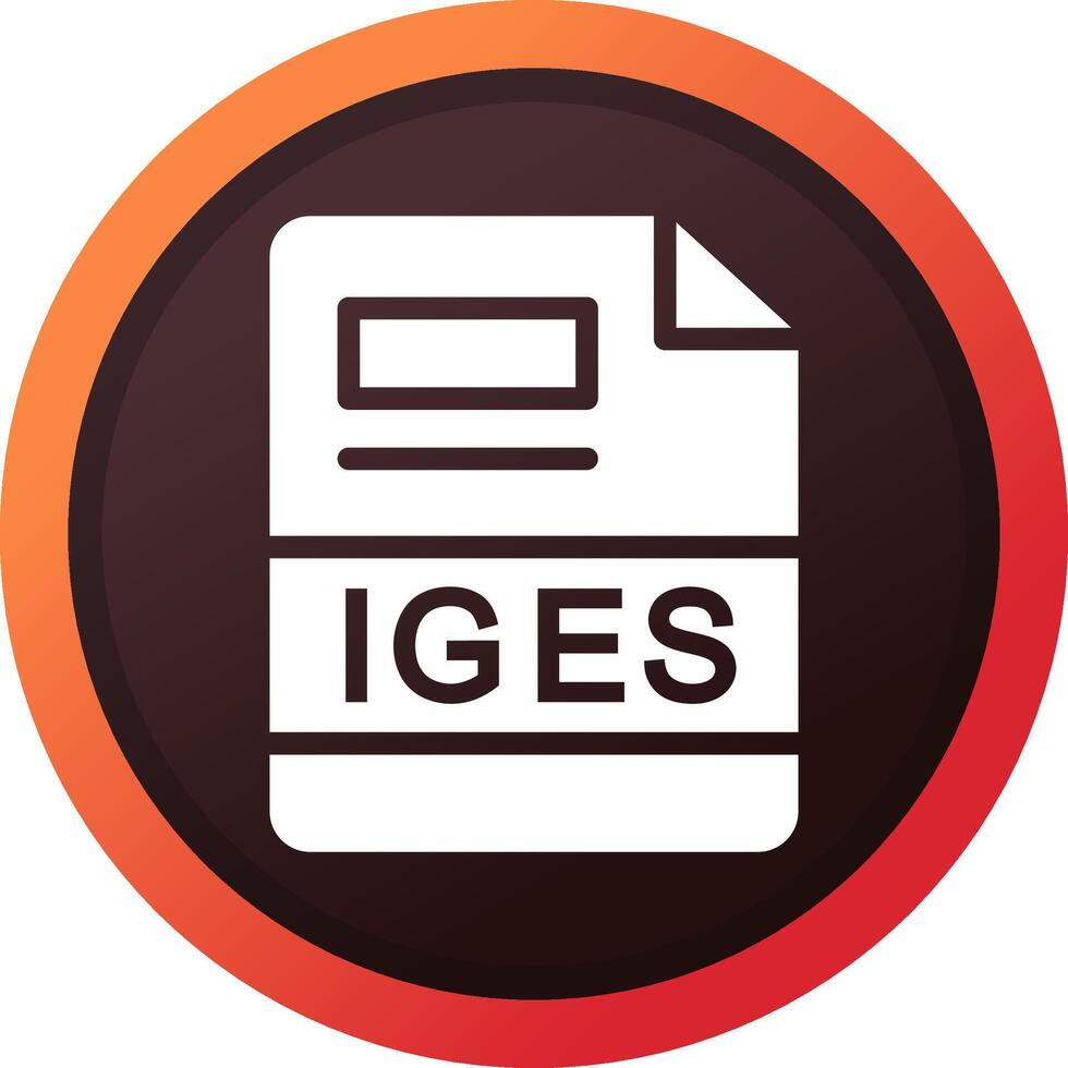IGES Creative Icon Design vector