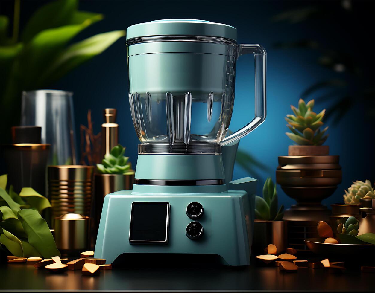 AI generated An impressive grinder mixer design for grinding, mixing, and blending photo