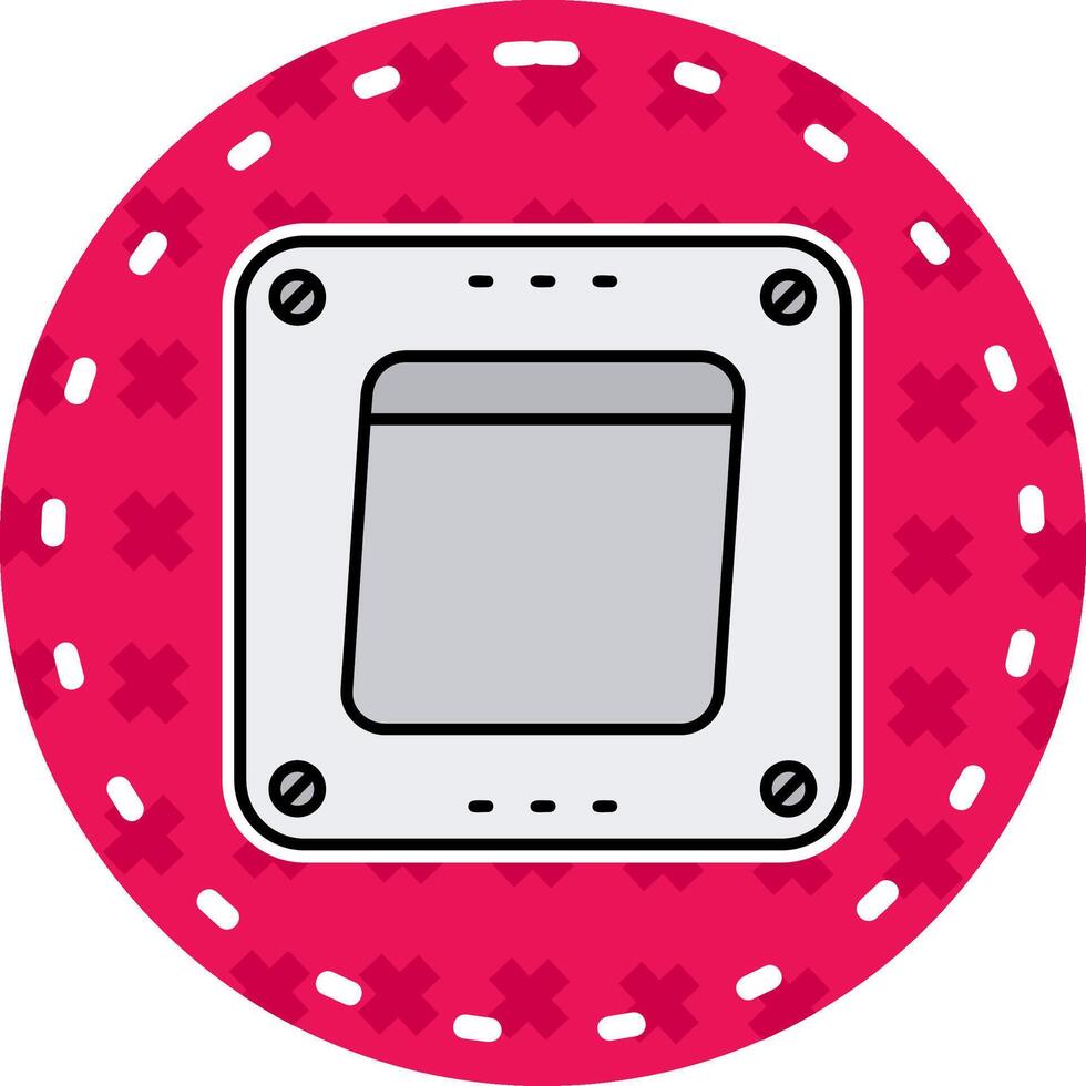 Swtich Line Filled Sticker Icon vector