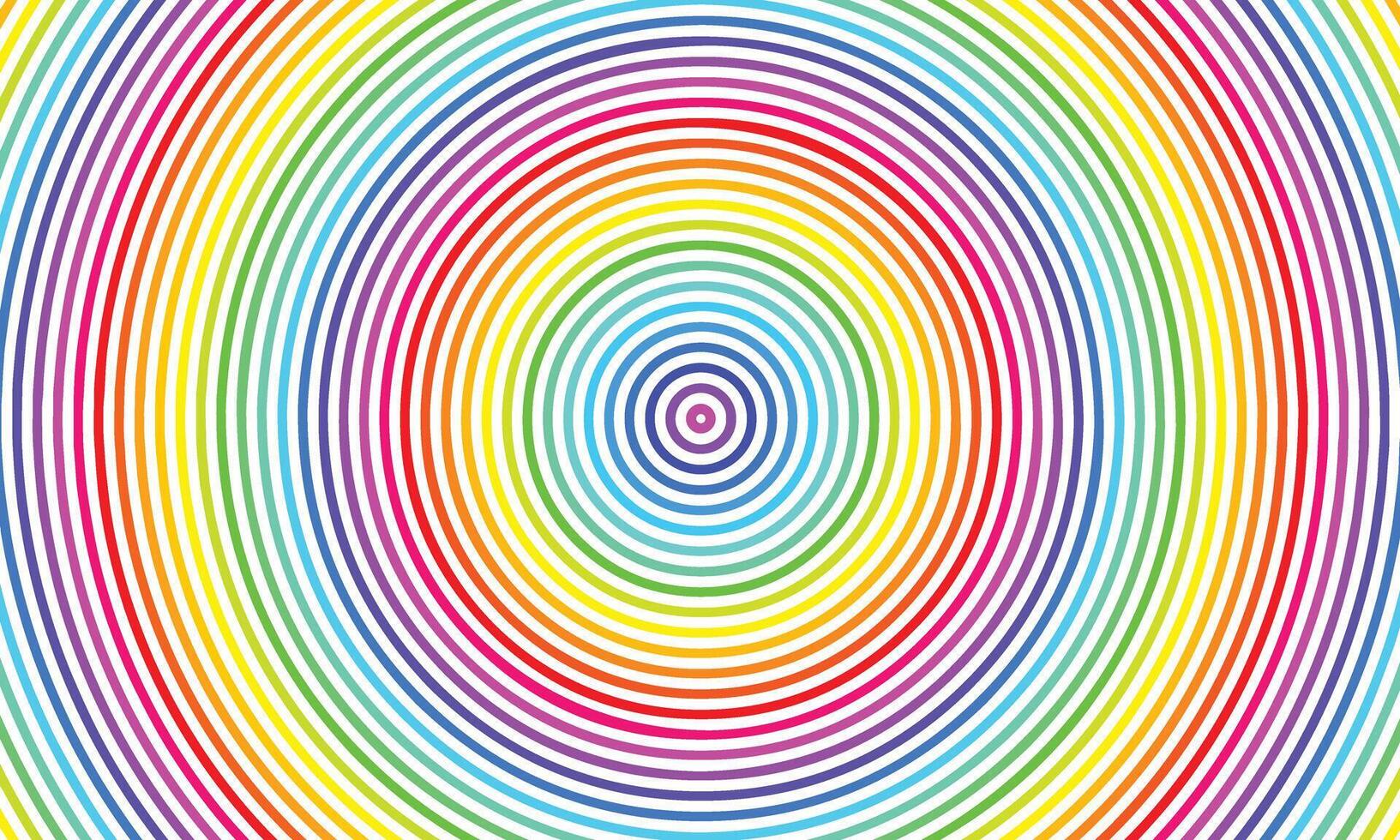 Rainbow circular lines vector for background design, leaflet, booklet, brochure, banner.