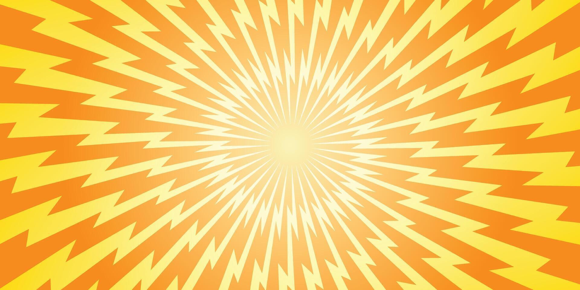 Sun-burst shine rays vector illustration for leaflet, brochure, booklet.