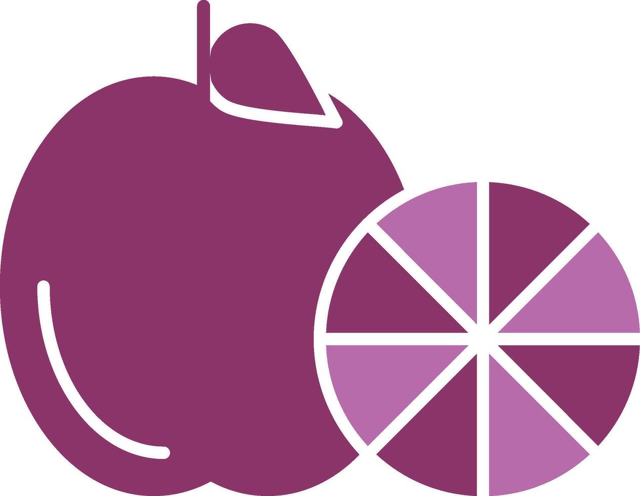 Healthy Eating Glyph Two Colour Icon vector